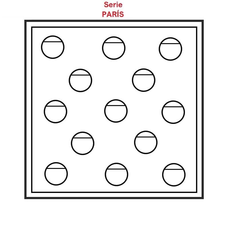 Estuche París Arras 20mm 162x162x37 mm.